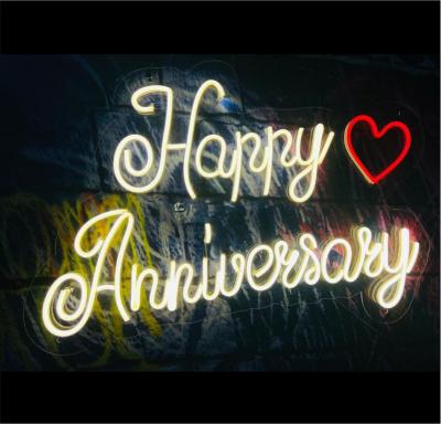Happy ANNIVERSARY Neon sign  | happy anniversary neon gift
