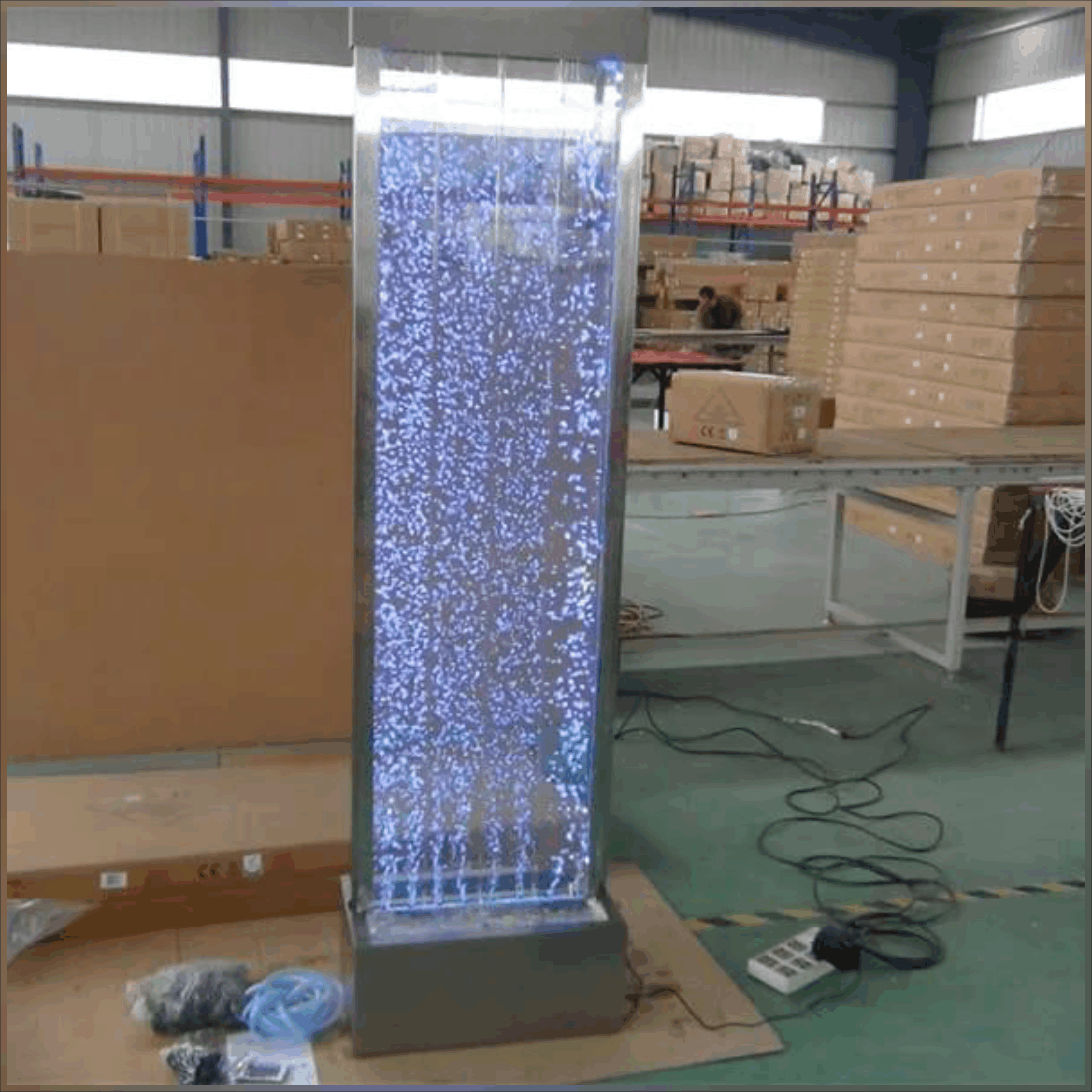 Bubble wall fountain
