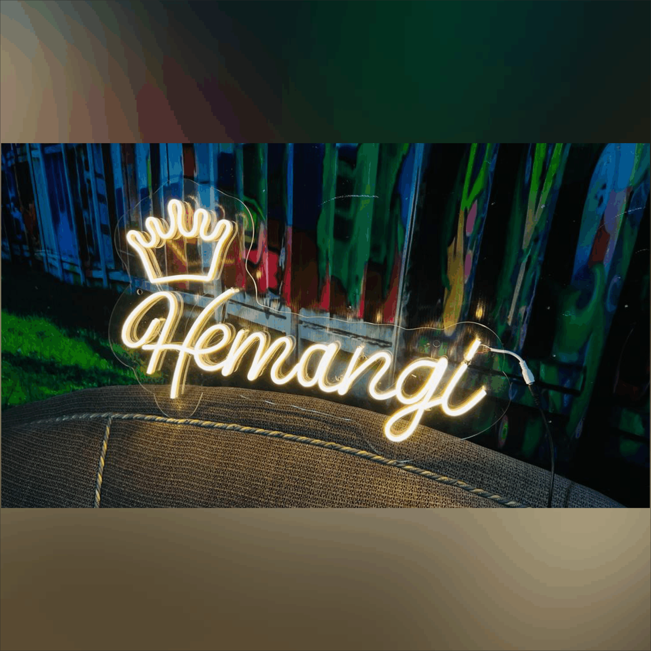 Hemangi neon sign