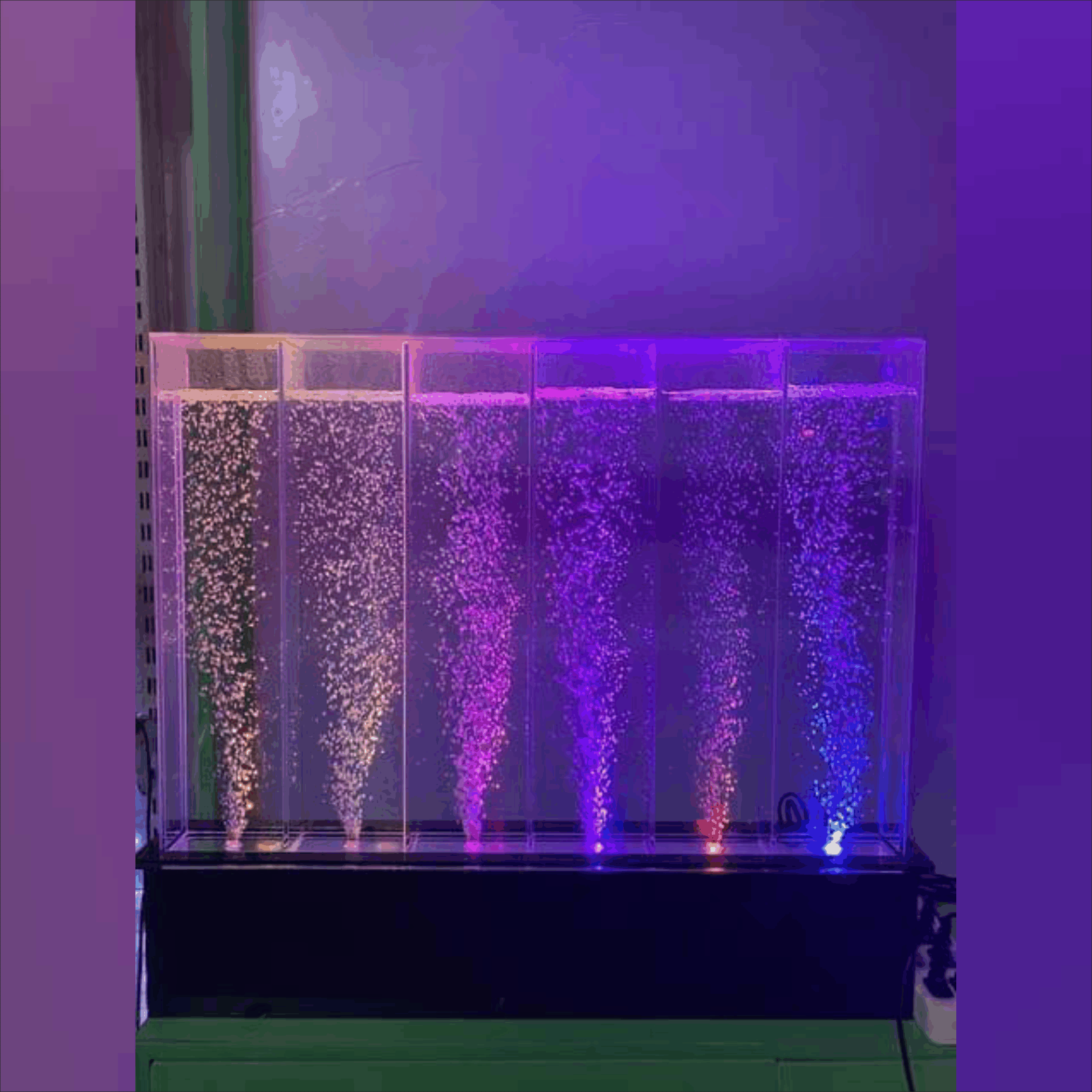 colorful water bubble wall