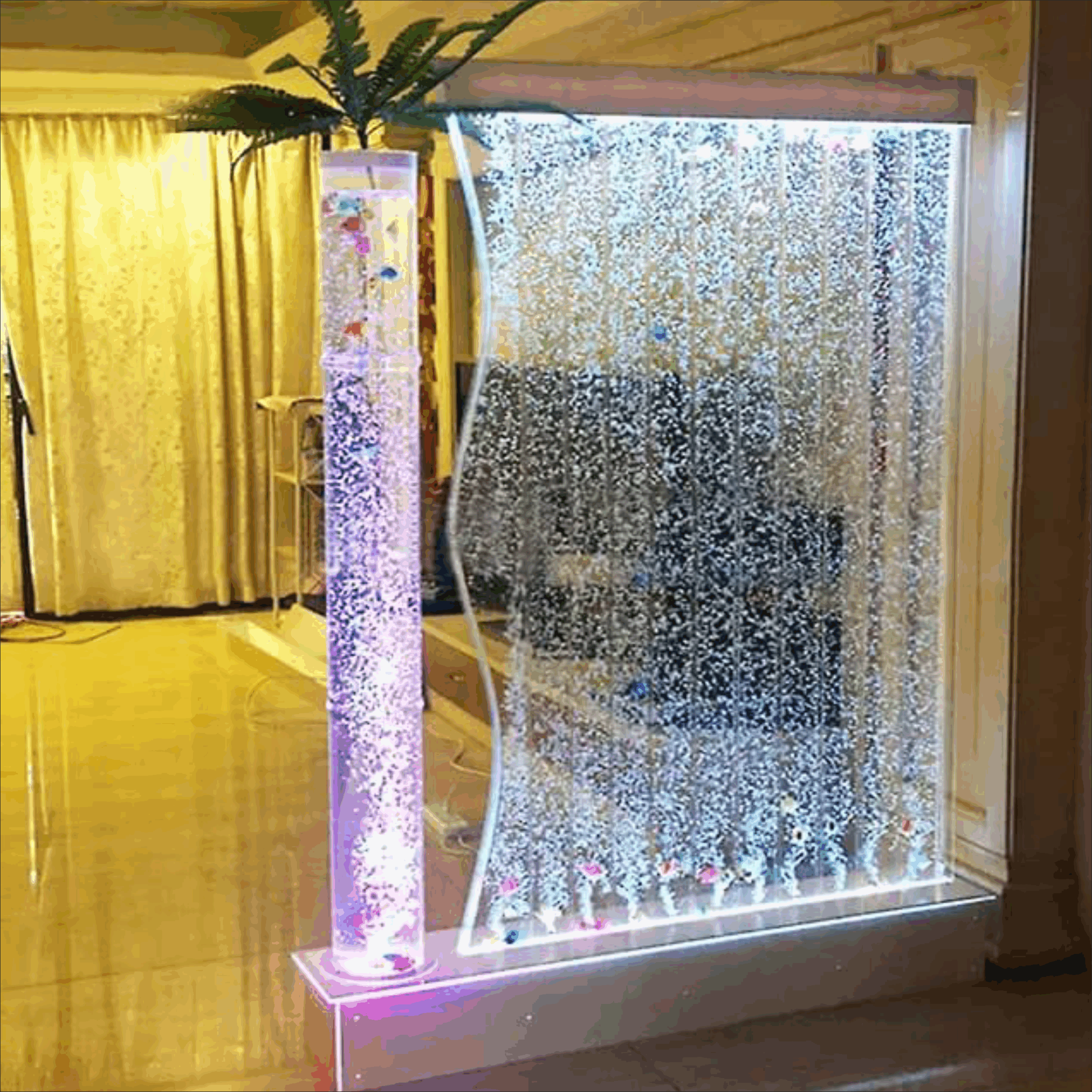 water bubble with pole