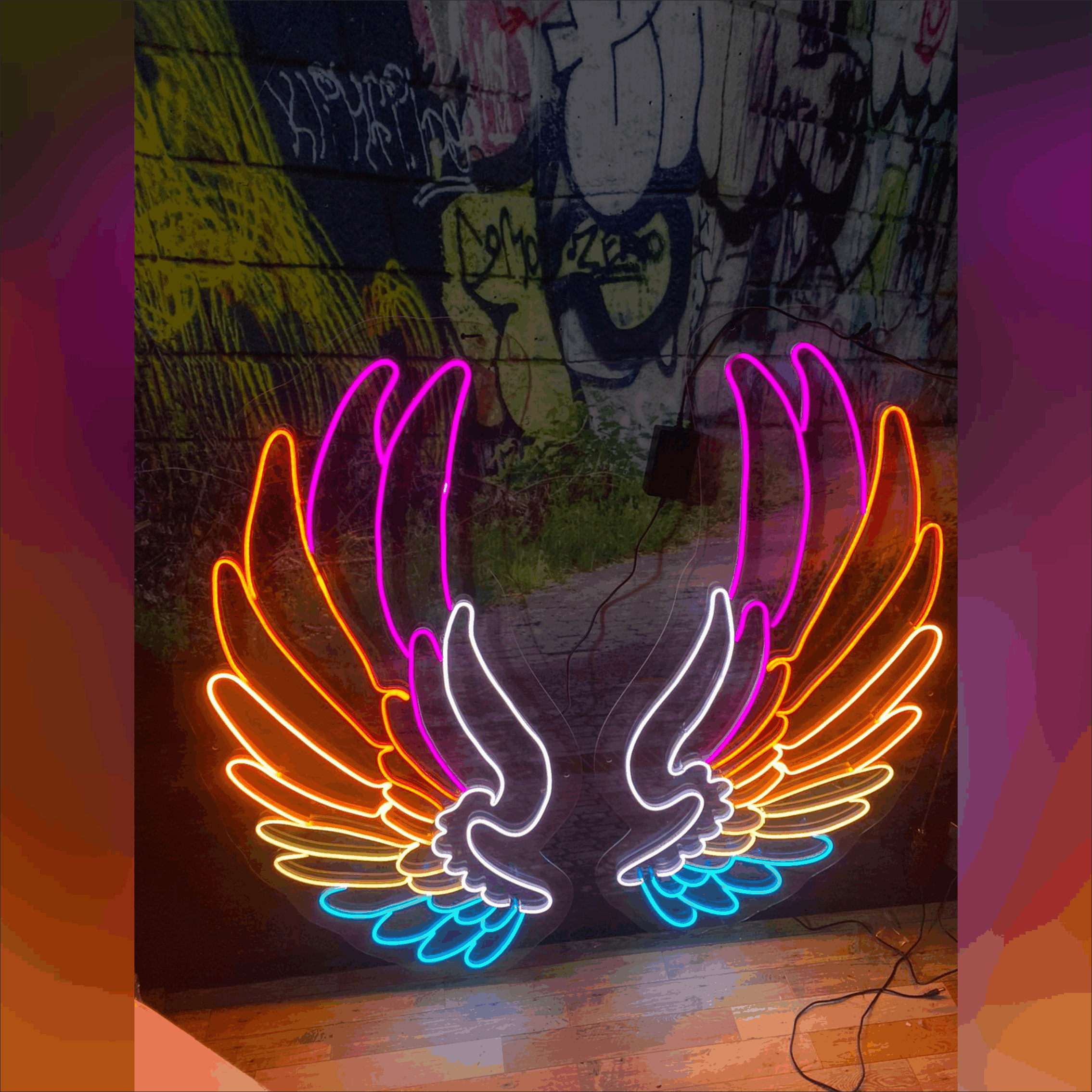 Angel Wings Neon Light
