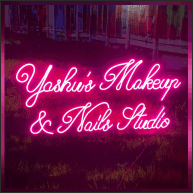 Neon light makeup