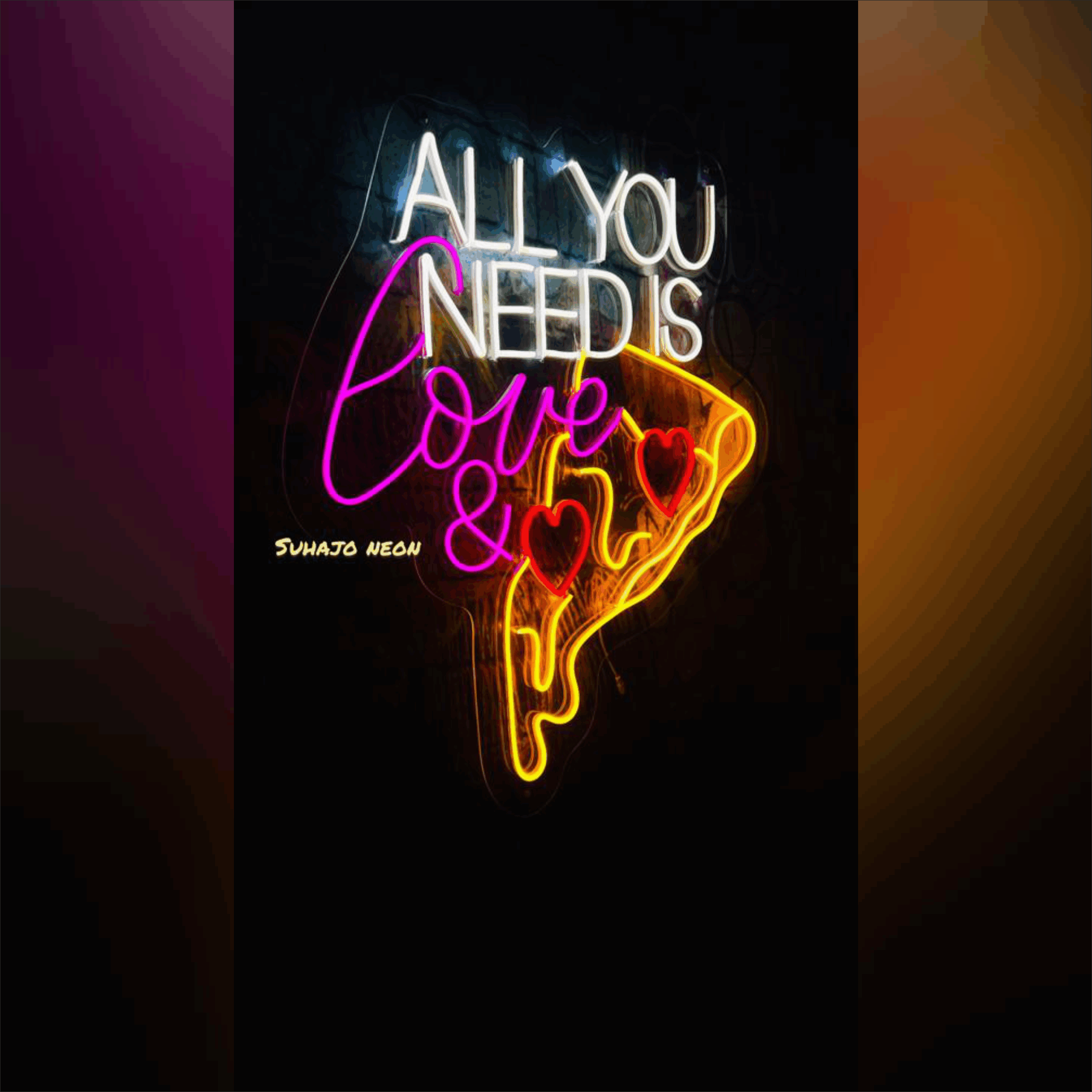 Motivational neon light