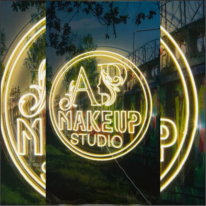 Makeup studio neon sign