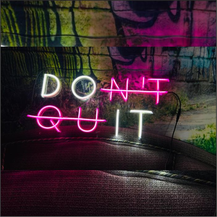 Motivation neon sign