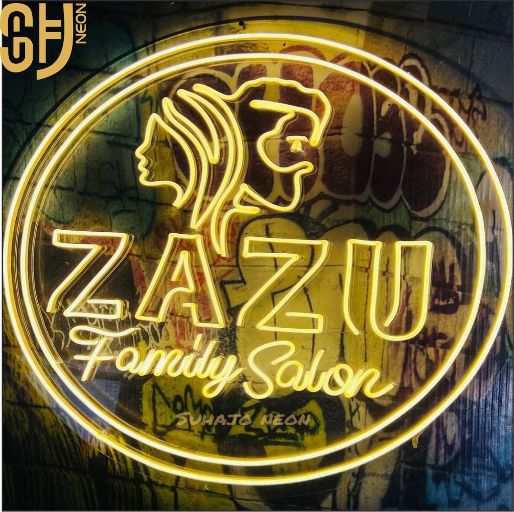 Saloon makeover neon sign